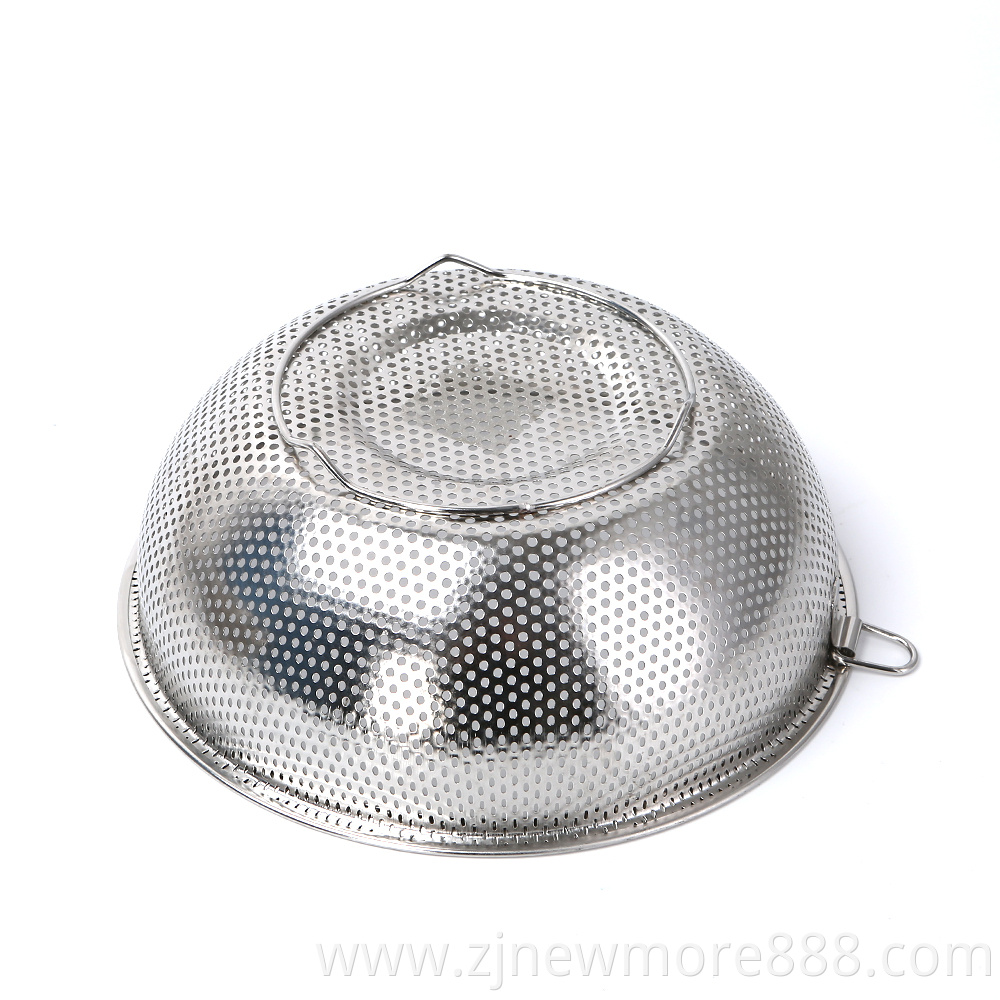 Kitchen Colander Bowl Stainless Steel Strainers